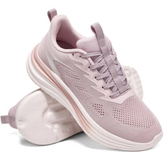 Ecetana Women's Walking Shoes Lightweight Running Sneakers Breathable Mesh Athletic Sports Shoes