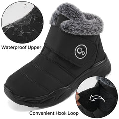 Snow Boots Womens with Warm Faux Fur Women Winter Boots non-slip Waterproof Outdoor Booties