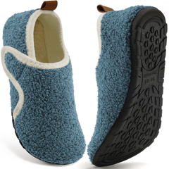 Ecetana Slippers for Women Fuzzy Slippers Warm Slip On House Sock Shoes with Hook Loop