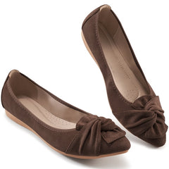 Ecetana Womens Flats Pointed Toe Ballet Flats for Women Comfort Soft Slip On Flat Shoes