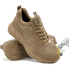 MeMoride Steel Toe Shoes for Men Lightweight Work Shoes Slip Resistant Industrial Safety Shoes