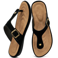 Ecetana Women's Flip Flops Comfort Dressy Slides Sandals Flat Sandals for Women