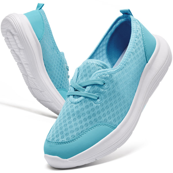 Ecetana Women's Walking Shoes Slip-On Sneakers Mesh Breathable Casual Athletic Shoes