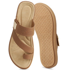 Ecetana Slide Sandals for Women Flip Flops Comfort Non-Slip Summer Casual Shoes Dressy Beach Sandals
