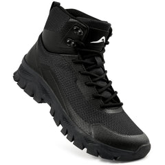 MeMoride Men's Hiking Boots Mid-Top Breathable Non-Slip Outdoor Trekking Shoes