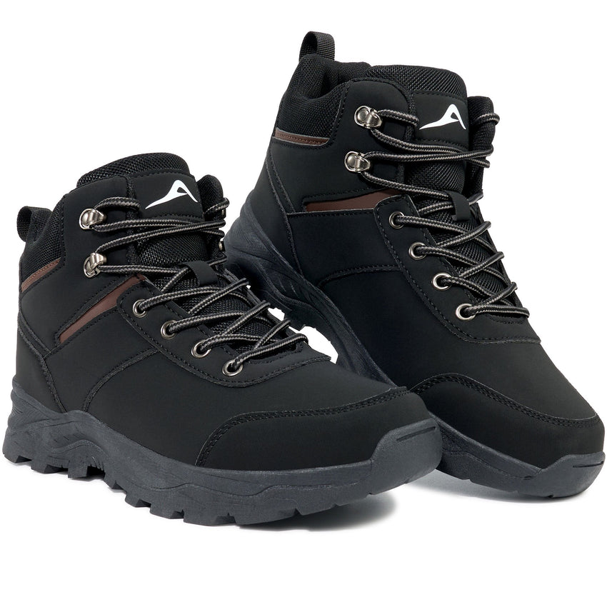 MeMoride Men's Ankle High Waterproof Hiking Boots Outdoor Trekking Camping Shoes