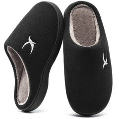 Ecetana Slippers for Men Memory Foam Cotton Slippers Comfort Warm Slip On House Shoes