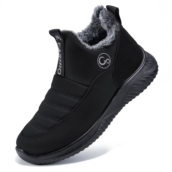 Ablanczoom Snow Boots Women Winter Warm Faux Fur Waterproof Slip On Comfort Woman Ankle Booties