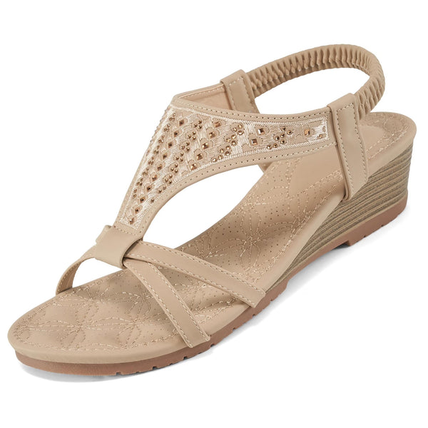 Ablanczoom Wedge Sandals for Women Shoes: Comfortable Open Toe Platform Women Sandals