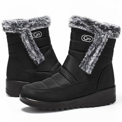 Ablanczoom Snow Boots Women Winter Shoes: Outdoor Women Booties with Warm Faux Fur