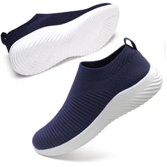 Ablanczoom Womens Sneakers Running Shoes Slip-on Fitness Sports Walking Tennis Flats