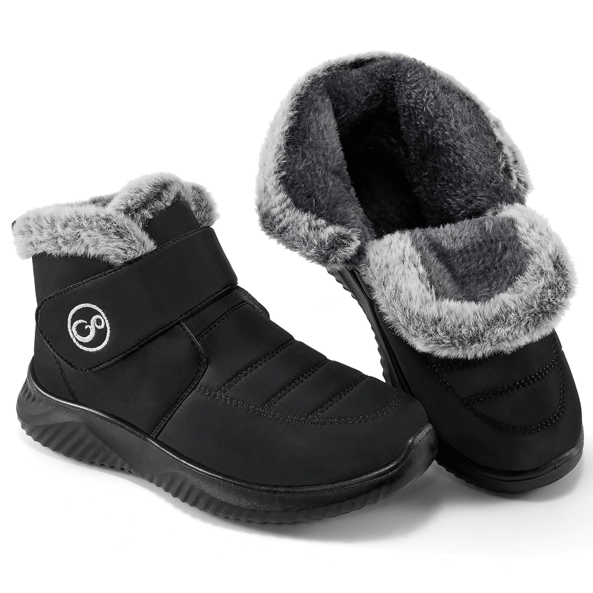 Ecetana Women Snow Boots Warm Faux Fur Lined Ankle Booties Comfortable Waterproof Non Slip Outdoor Walking Boots