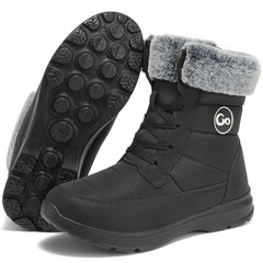 Ecetana Women Snow Boots Winter Waterproof Non Slip Walking Boot Comfortable Warm Faux Fur Lined Outdoor Boots