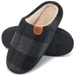 Ecetana Slippers for Women Warm Memory Foam Fuzzy Slippers Non Slip Womens House Shoes