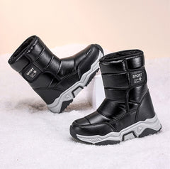 Ablanczoom Boys Snow Boots: Waterproof Girls Snow Boots Warm Non-Slip Outdoor Winter Kid Shoes