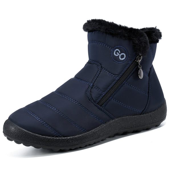Waterproof Winter Women Shoes Snow Boots Fur-lined Slip On Warm Ankle Size  US