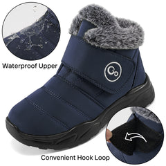 Snow Boots Womens with Warm Faux Fur Women Winter Boots non-slip Waterproof Outdoor Booties