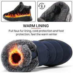 Snow Boots Womens with Warm Faux Fur Women Winter Boots non-slip Waterproof Outdoor Booties