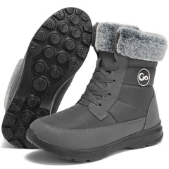 Ecetana Women Snow Boots Winter Waterproof Non Slip Walking Boot Comfortable Warm Faux Fur Lined Outdoor Boots
