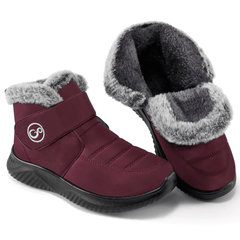 Ecetana Women Snow Boots Warm Faux Fur Lined Ankle Booties Comfortable Waterproof Non Slip Outdoor Walking Boots