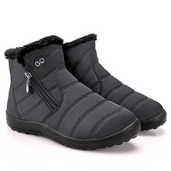 Ecetana Snow Boots for Women Waterproof Warm Ankle Boots Non‑Slip Lightweight Outdoor Winter Boots with Side Zipper