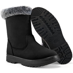 Ablanczoom Womens Snow Boots Warm And Non-Slip Outdoor Walking Winter Shoes