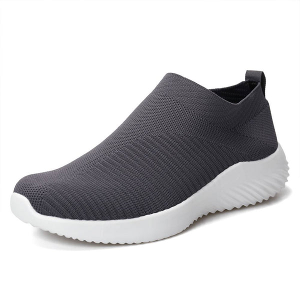 Womens Sneakers Running Shoes Slip-on Fitness Sports Walking Tennis Flats