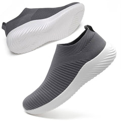 Womens Sneakers Running Shoes Slip-on Fitness Sports Walking Tennis Flats