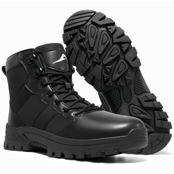 MeMoride Mens Waterproof Hiking Boots Non-Slip Lightweight Mid Ankle Outdoor Work Trekking Shoes