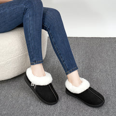 Slippers for Women House Shoes Winter: Comfy Memory Foam No-slip Womens Slippers with Fuzzy Faux Fur Indoors Outdoors