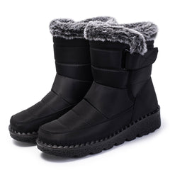 Ablanczoom Womens Warm Winter Snow Boots Waterproof And Non-Slip Outdoor Shoes