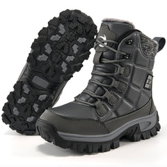 Ecetana Women's Snow Boots Mid Calf Ankle Booties Waterproof Non Slip Outdoor Winter Boots for Women