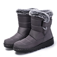 Ablanczoom Womens Warm Winter Snow Boots Waterproof And Non-Slip Outdoor Shoes