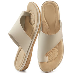 Ablanczoom Womens Sandals Flat Sole Stylish Comfortable Casual Beach Shoes