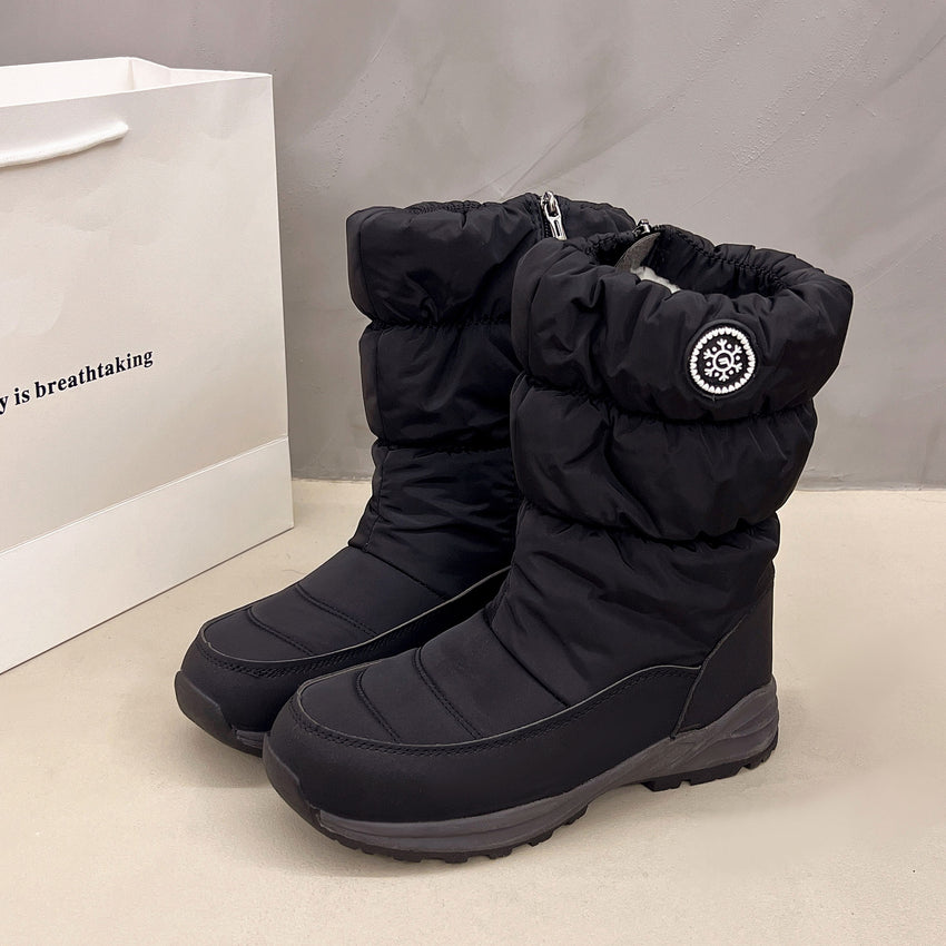 Ablanczoom Snow Boots Womens: Winter Warm Faux Fur Women Boots Waterproof Non-Slip Outdoor Woman Shoes