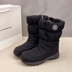 Ablanczoom Snow Boots Womens: Winter Warm Faux Fur Women Boots Waterproof Non-Slip Outdoor Woman Shoes