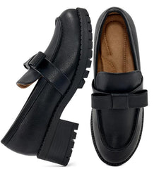 Ecetana Womens Loafers Shoes Platform Chunky Penny Loafer Comfortable Slip On Work Business Casual Dress Shoes