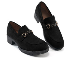 Ecetana Womens Loafers Shoes Platform Chunky Penny Loafer Lug Sole Comfortable Slip On Work Office Business Casual Dress Shoes