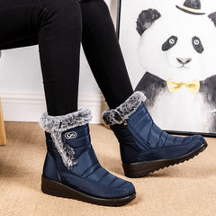 Women Snow Boots Winter Shoes Outdoor Waterproof Boots for Women  Booties with Warm Faux Fur